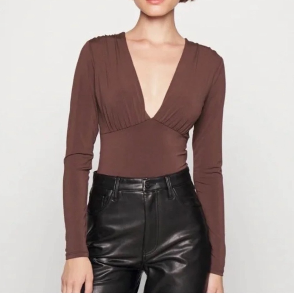 Abercrombie Plunge Neck Bodysuit